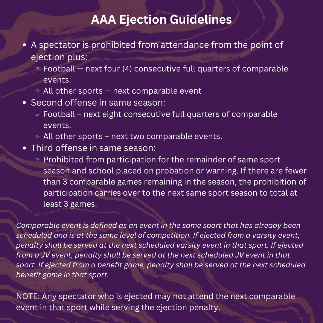 ejection guidelines