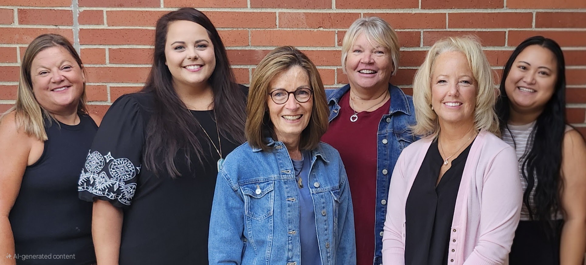 Left to Right: Mrs. Smith, Ms. Meier, Mrs. Olson, Ms. Zimmerer, Mrs. Woodbury, Mrs. Stekl