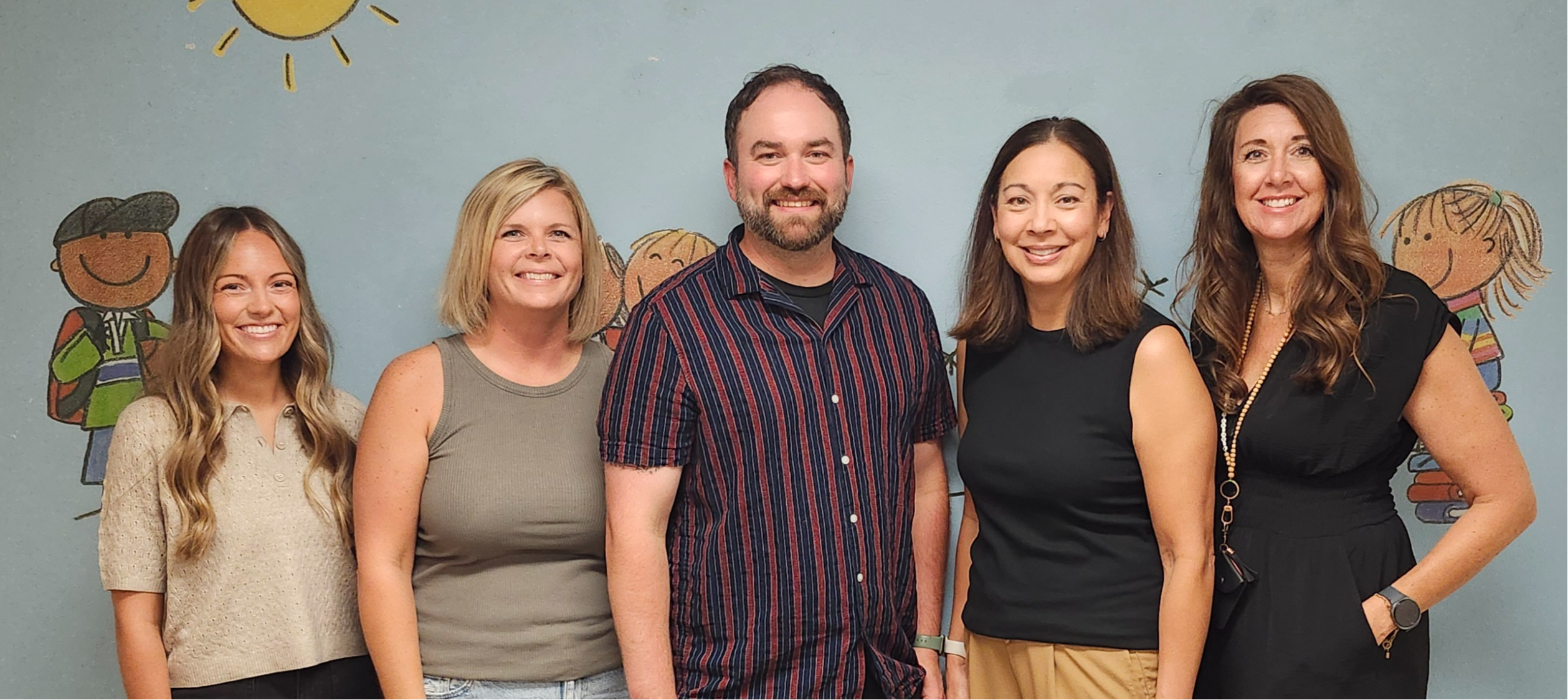 Left to Right: Mrs. Hoskins Mrs. Peterson, Mr. Beavers, Ms. Hodge, Mrs. Hoffman