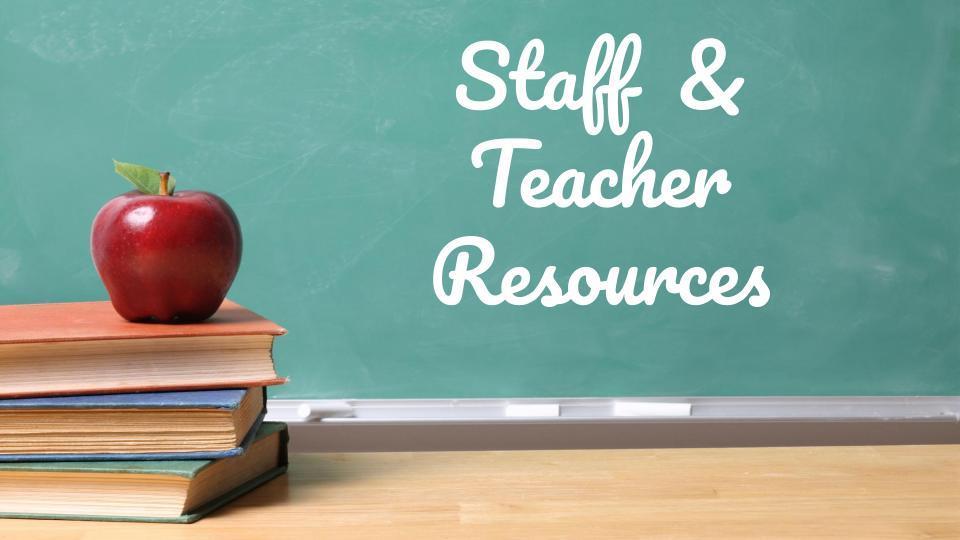 staff and teacher resources 