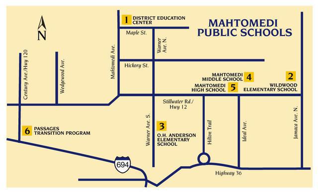 District Map with School Locations