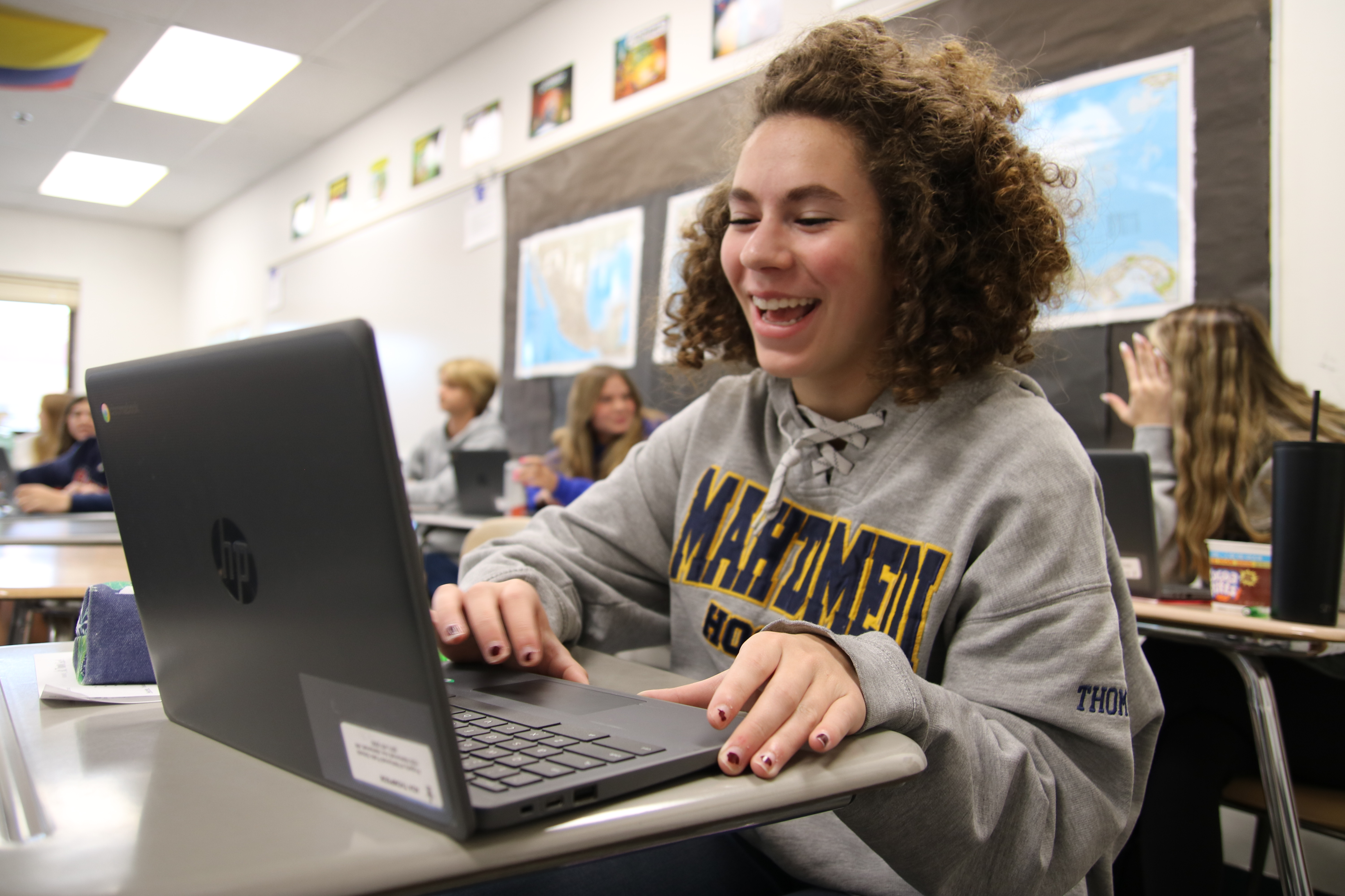 Student smiling