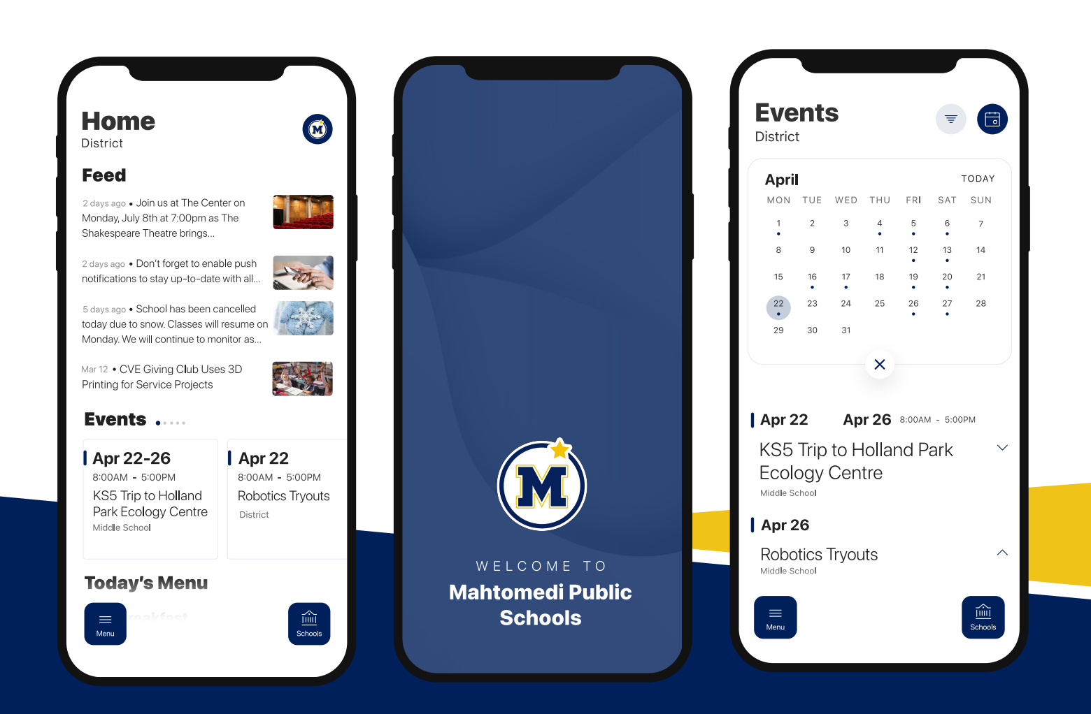 Picture of the Mahtomedi Mobile App
