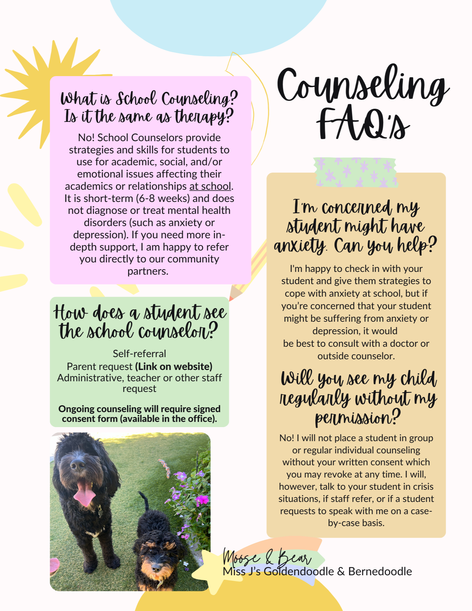 Counseling FAQ's