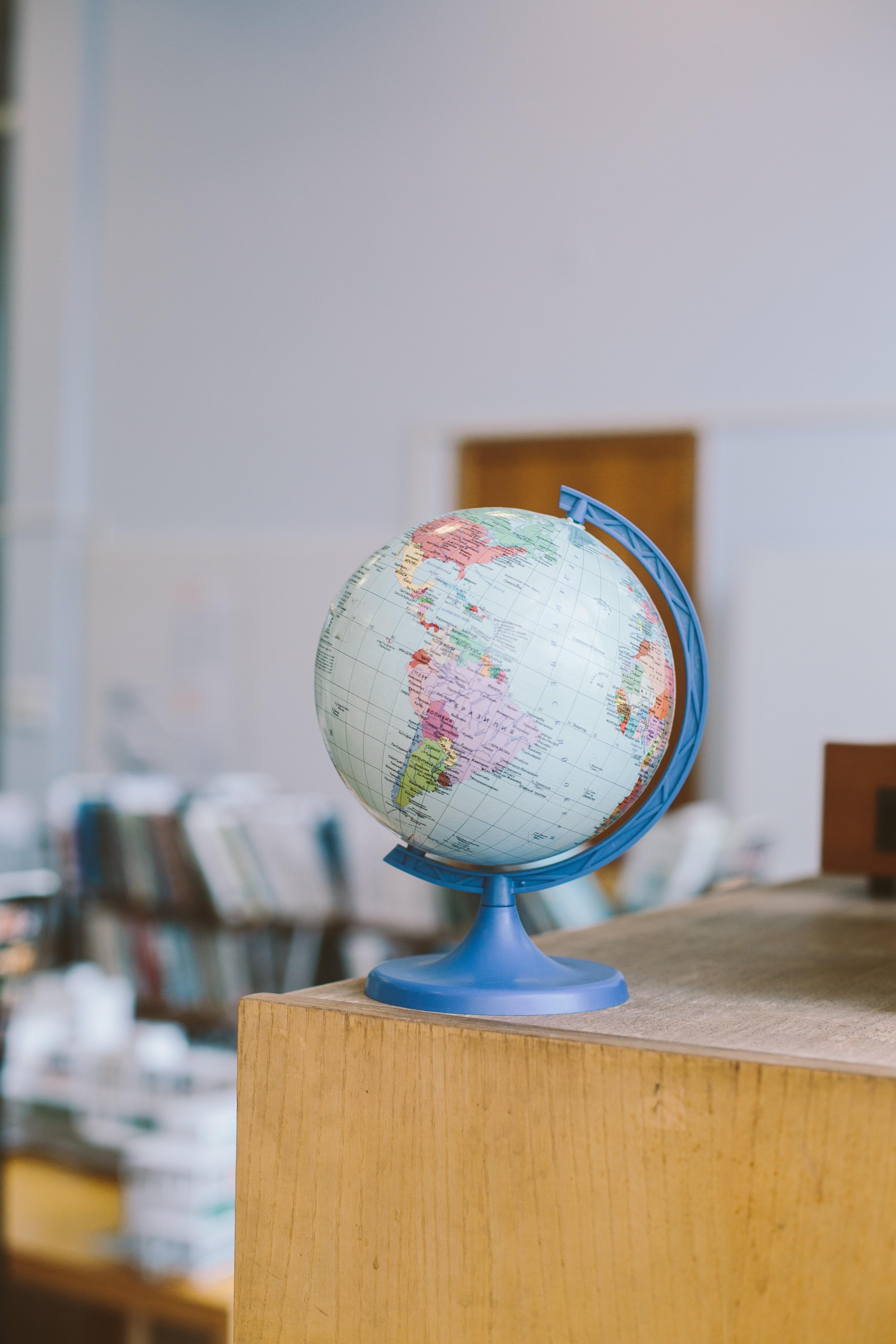 Globe on the desk