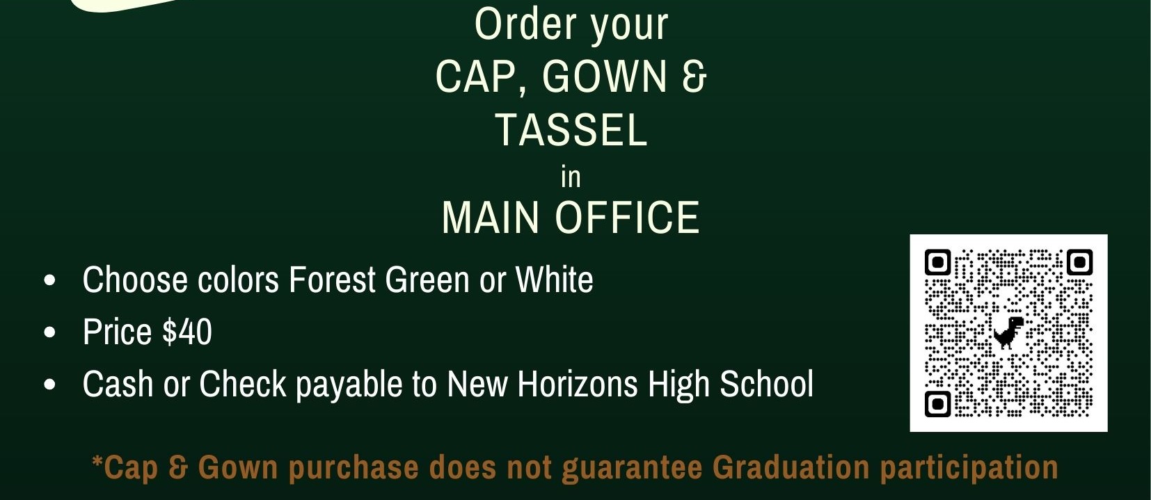 Cap & Gown Order