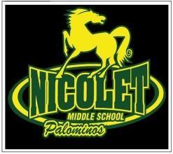 nicolet square horse logo black yellow and greem