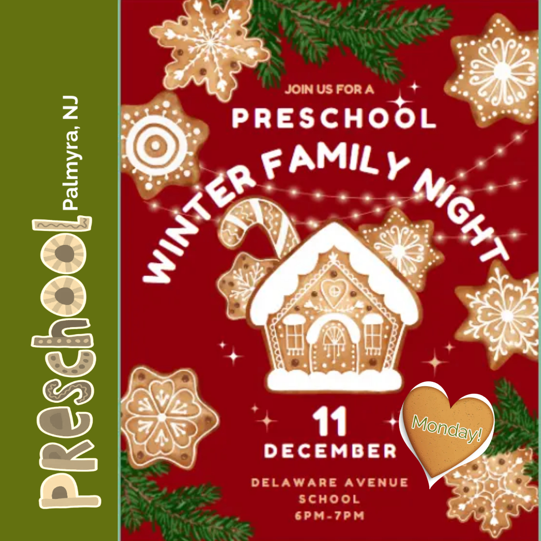 Preschool Winter Family Night 12/11/23 