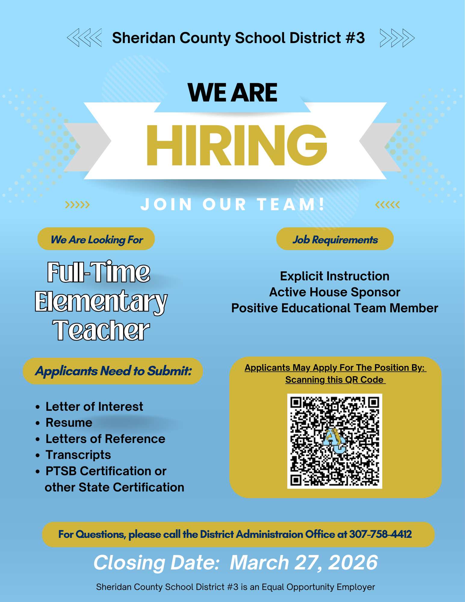 Full-Time Elementary Teacher