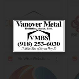 Vanover Metal Platinum Sponsor