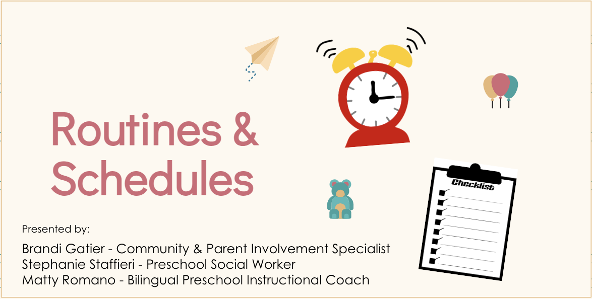Routines & Schedules Workshop