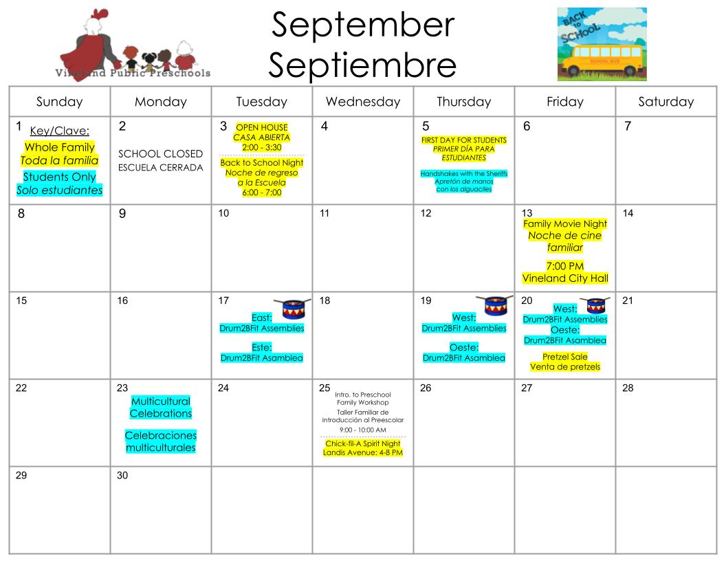 September Family Calendar