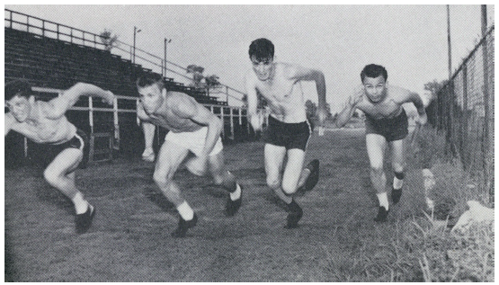 Running Track 1953 Stadium running track, 1953