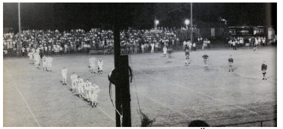 Football game 1955 Humble High School football game, 1955