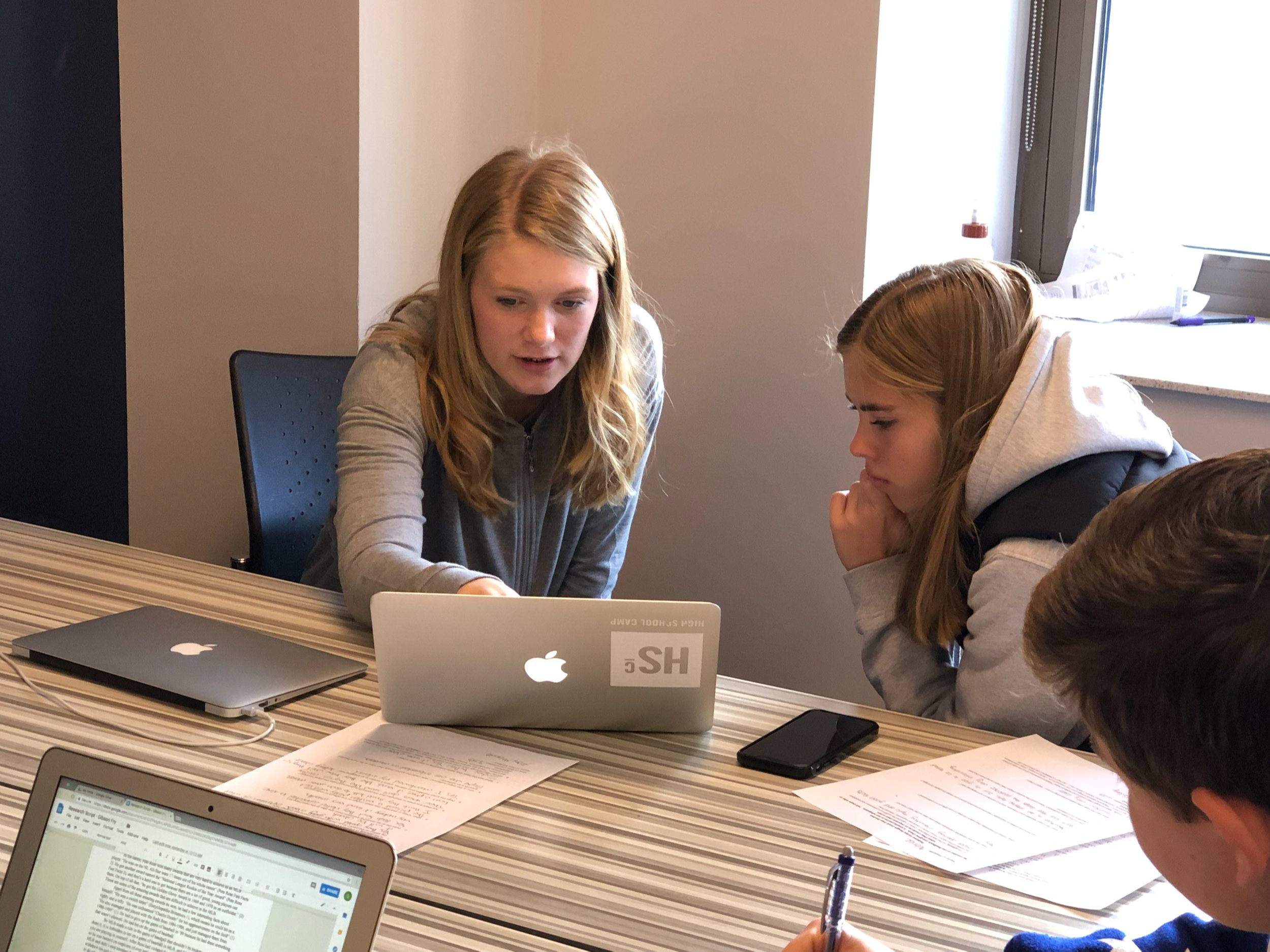students with computers