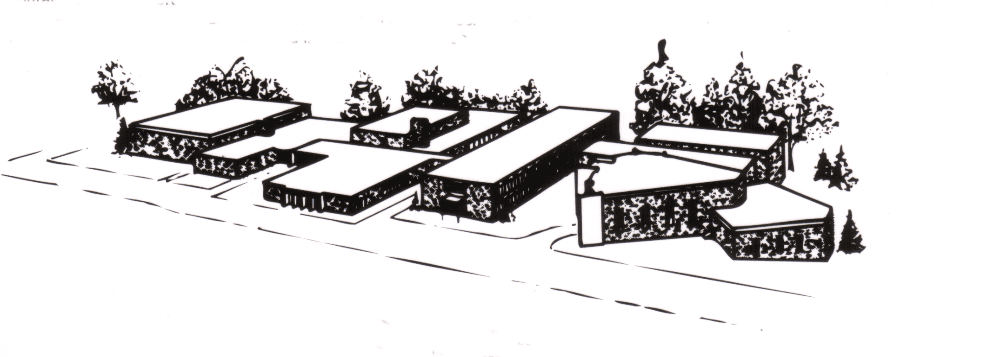 picture of a sketch of the school building