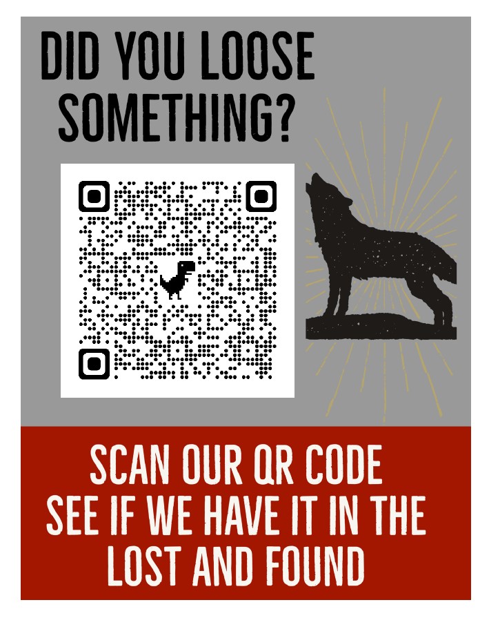 Lost and Found QR Code flyer