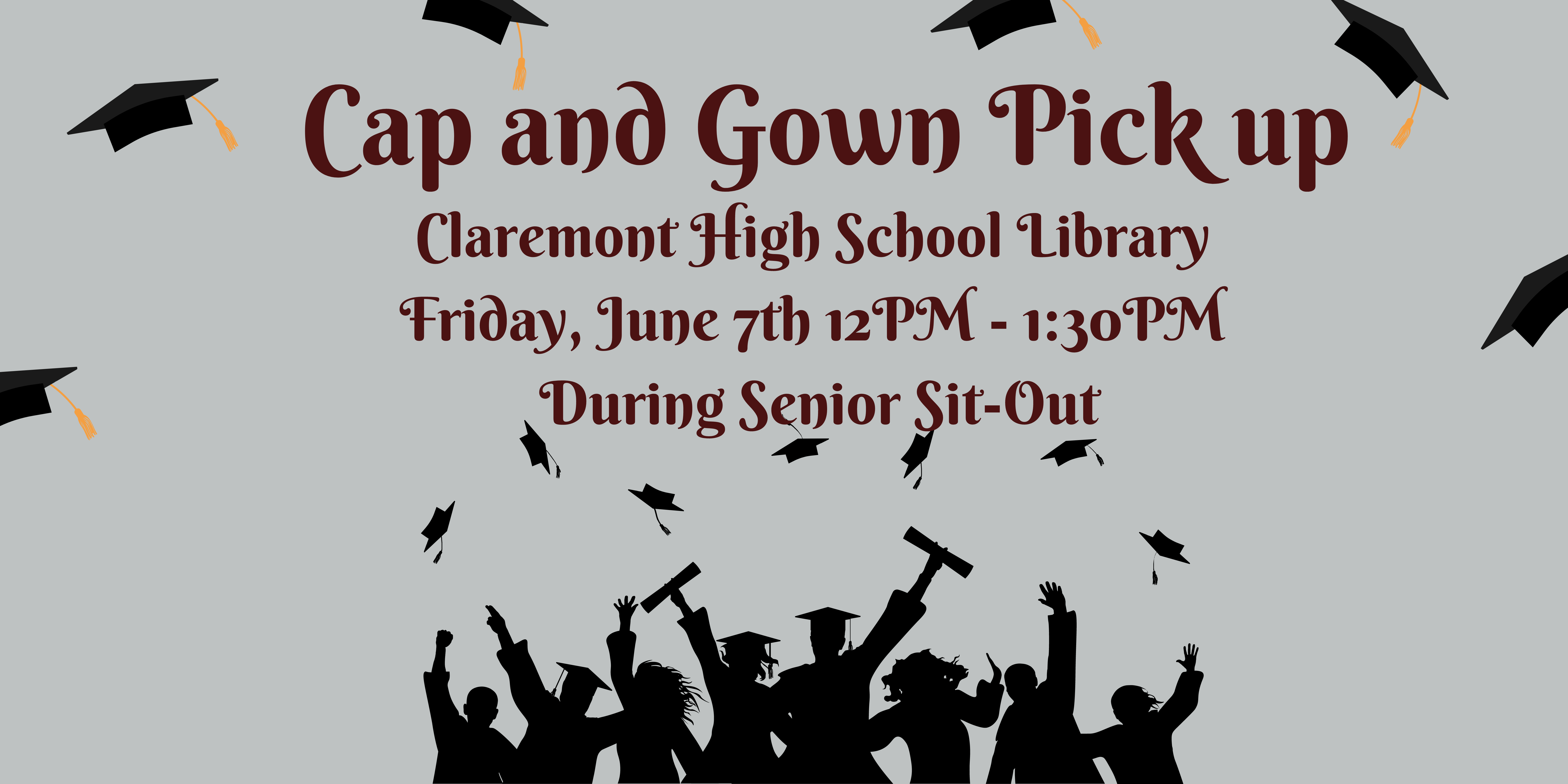 Senior cap and gown pick up
