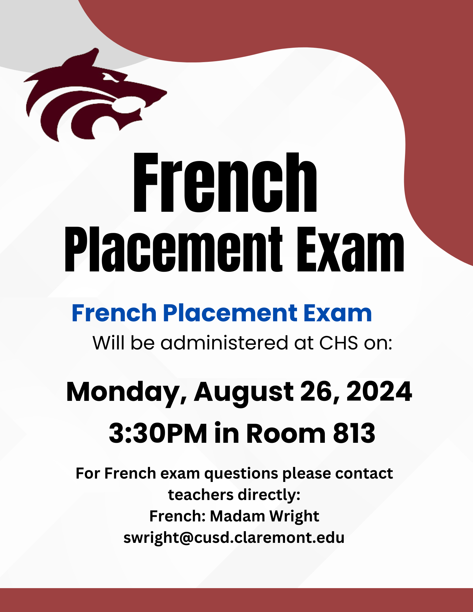 French Placement exam