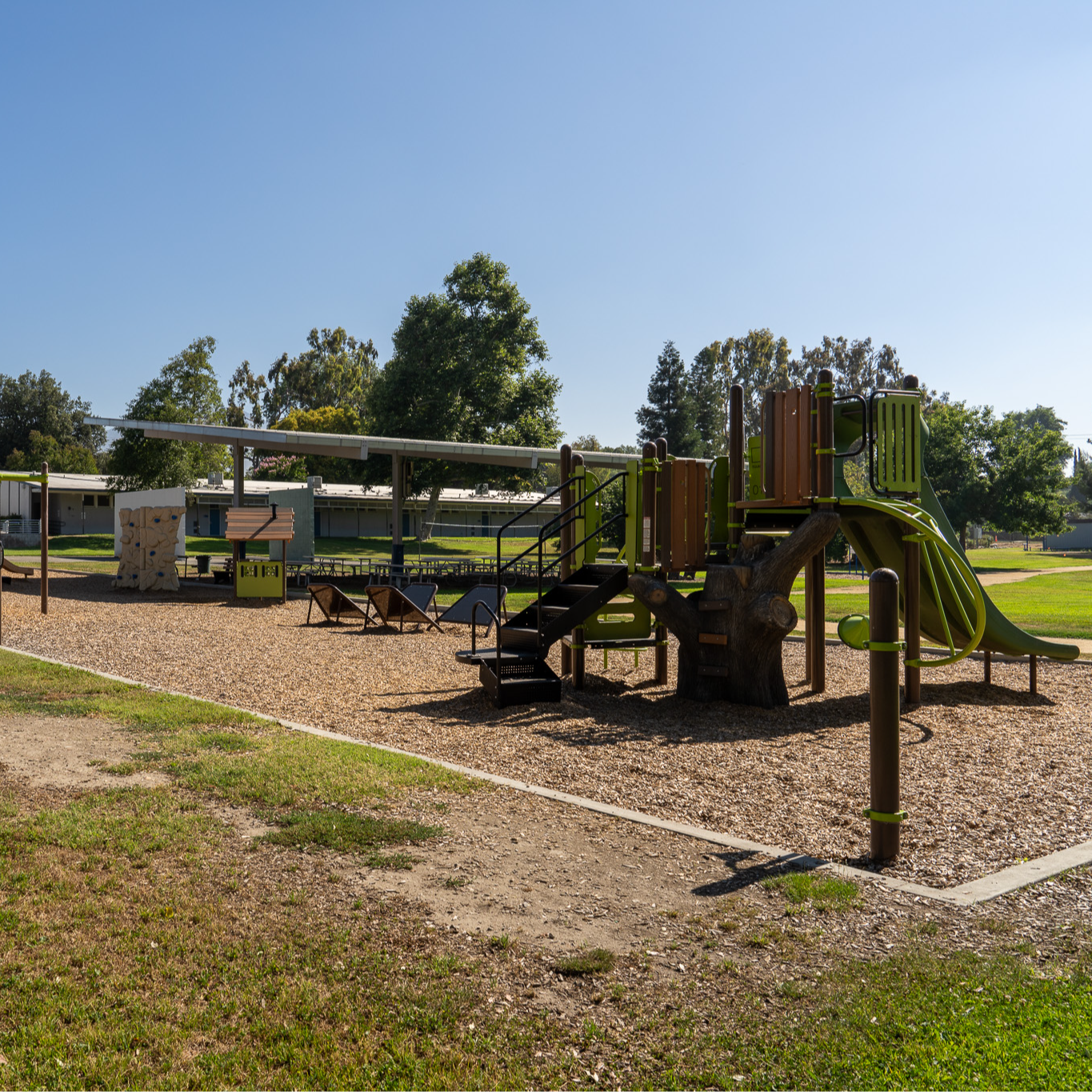 Oakmont Outdoor School outside play area