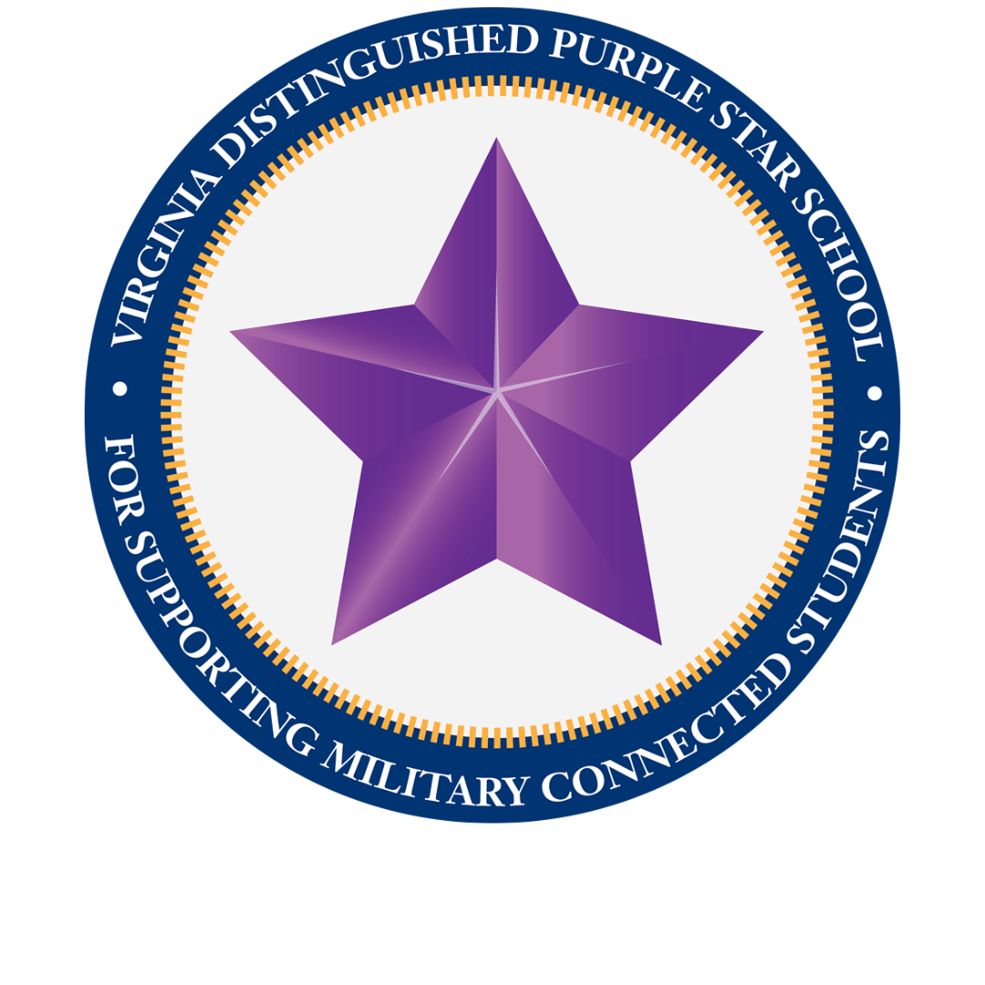 Virginia Distinguished Purple Star School for Supporting Military Connected Students - 2021-2022 Award Year