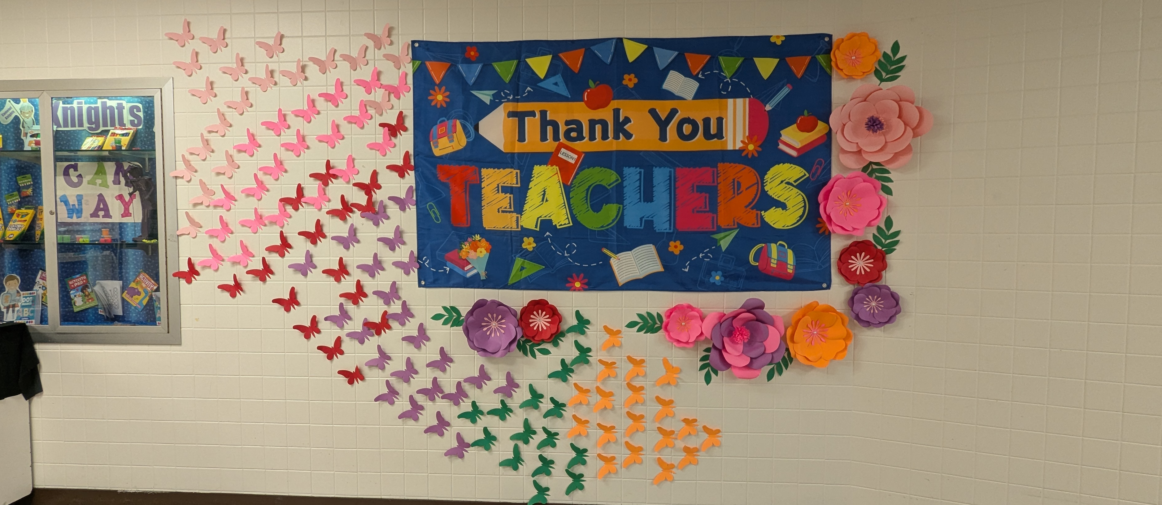 thank you teachers wall display