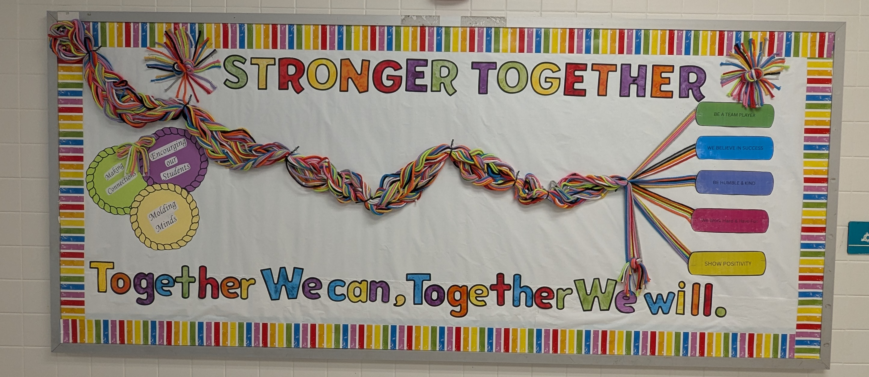 stronger together bulletin board