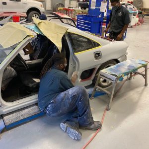 students repairing 