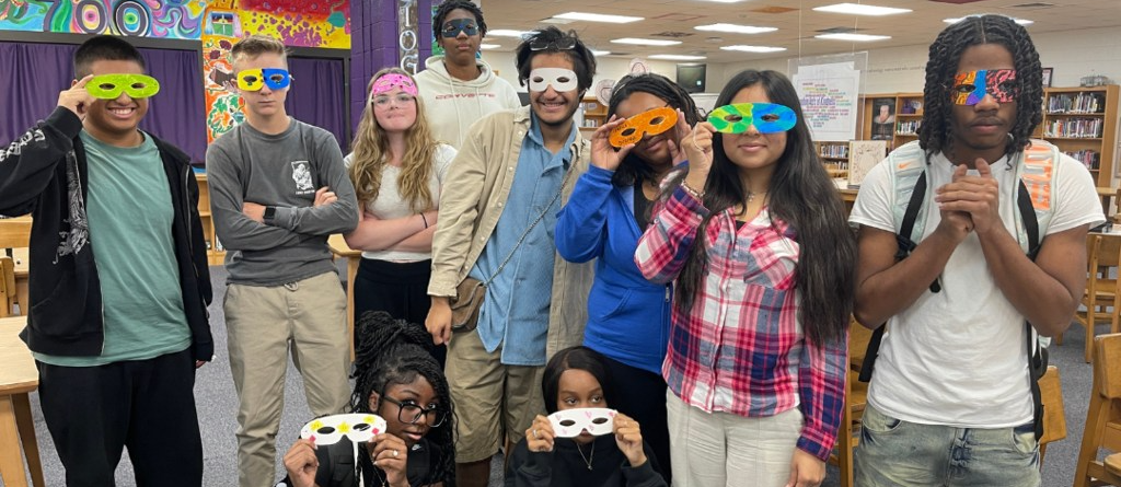 Mrs.  Hallenback's  English 10 classes used their English knowledge and collaboration skills to solve all of the locks for our Greek Theatre/Antigone Breakout Box and even made masks to celebrate!