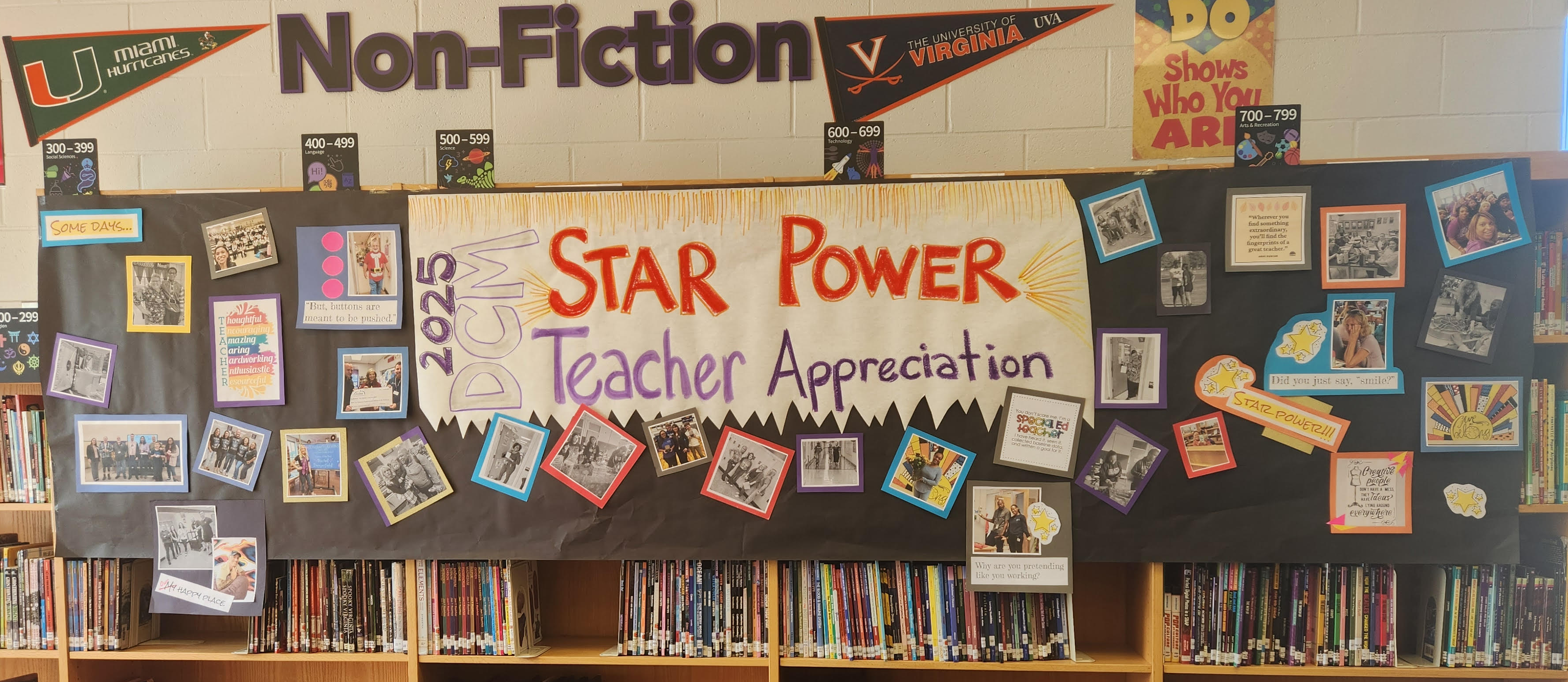 A sign saying Star Power Teacher Appreciation