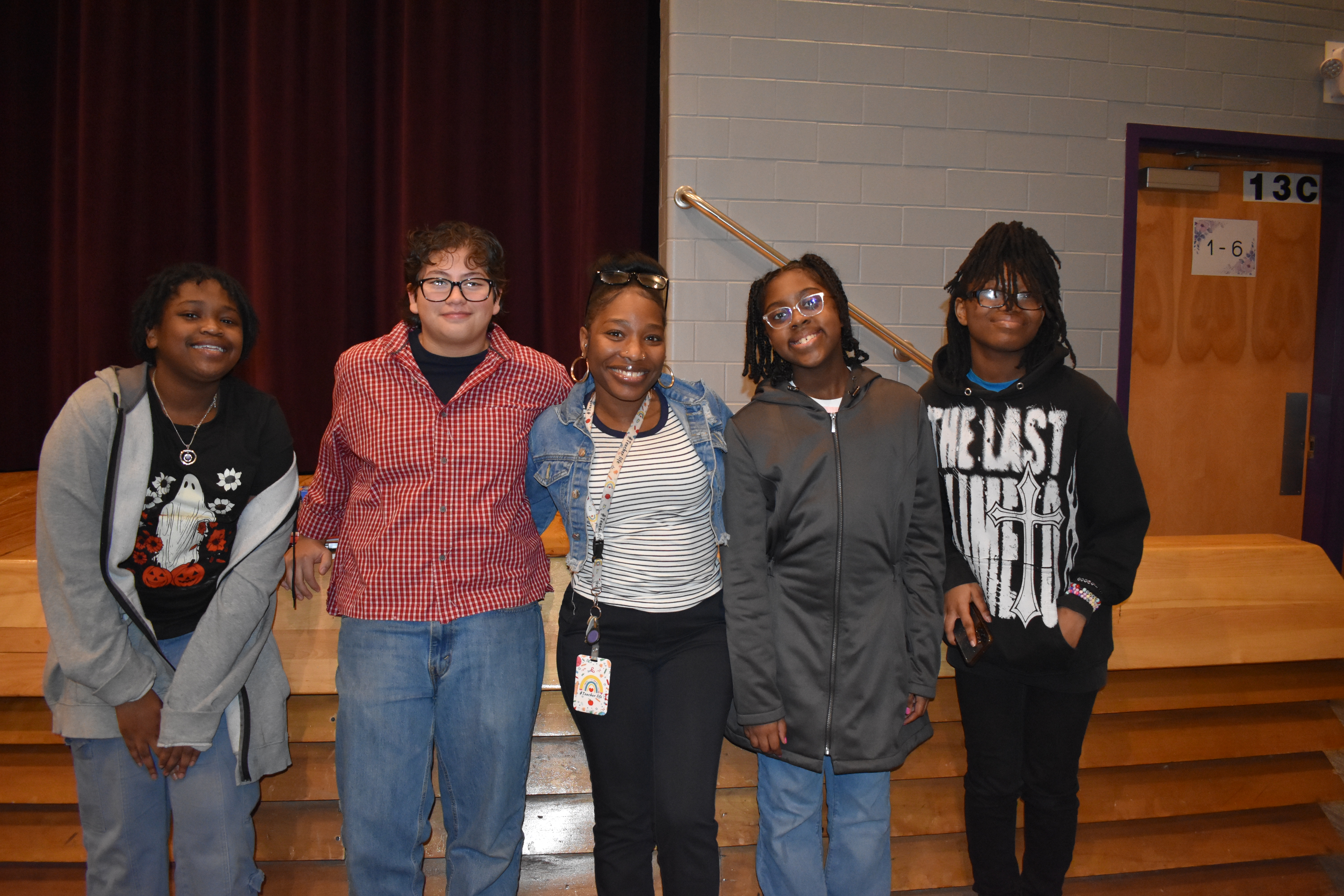 Our debate team posing together!