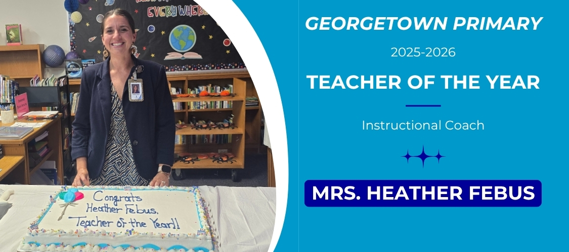 teacher of the year for 2025-2026, instructional Coach Heather Febus