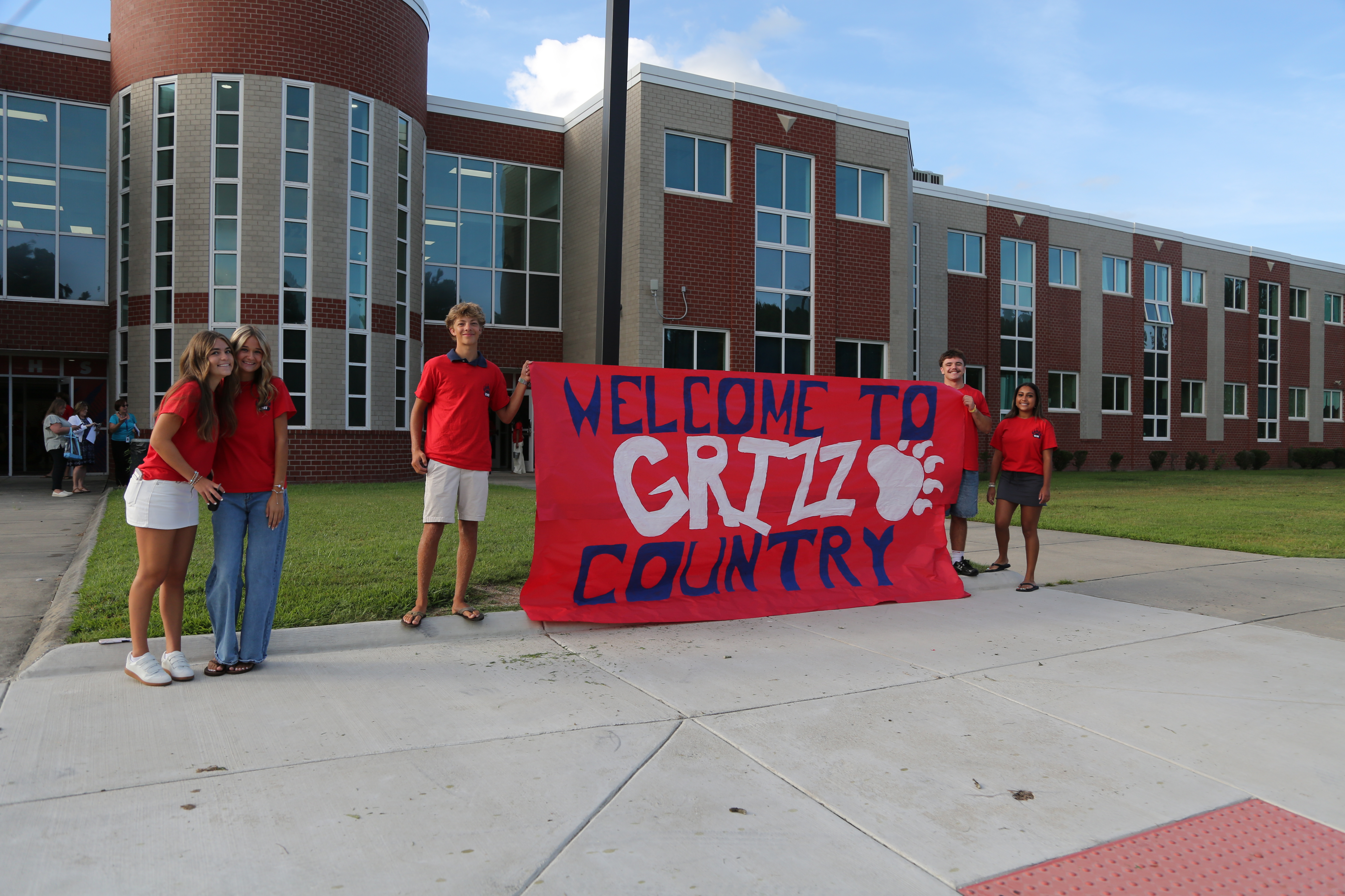 bus ramp entrance to school first day