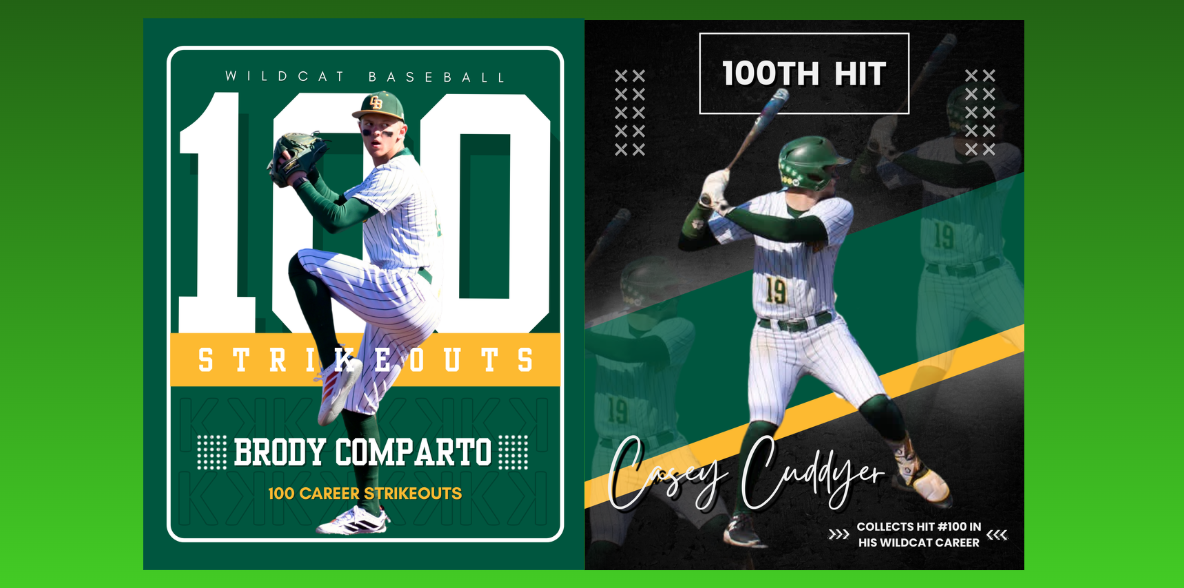 Brody Comparto 100 caeer strikeouts and Casey Cuddyer 100 career hits