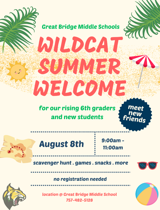 Wildcat Summer Welcome information