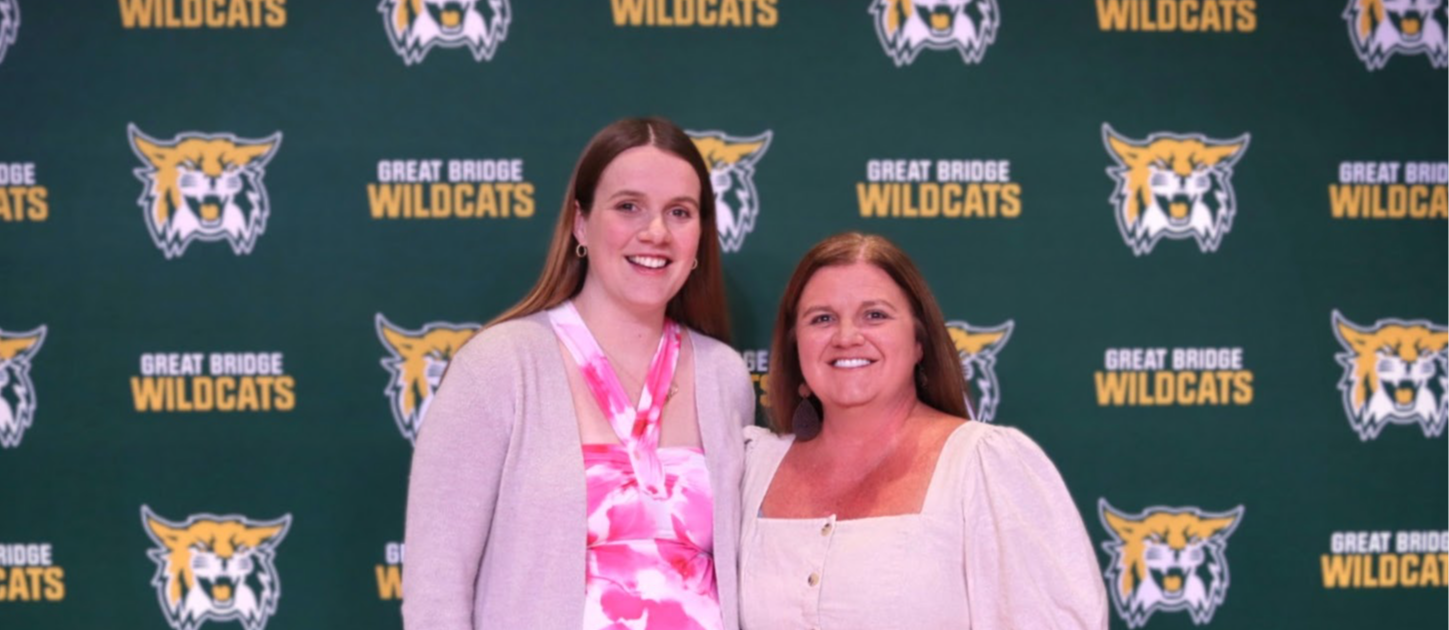 Teacher of the Year, Sarah Evans and Principal, Heather Martin