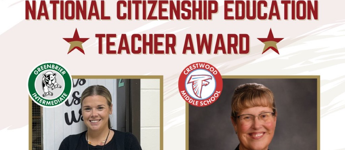 Tera Tyson and Wendy Burr won the VFW National Citizenship Education Teacher Award