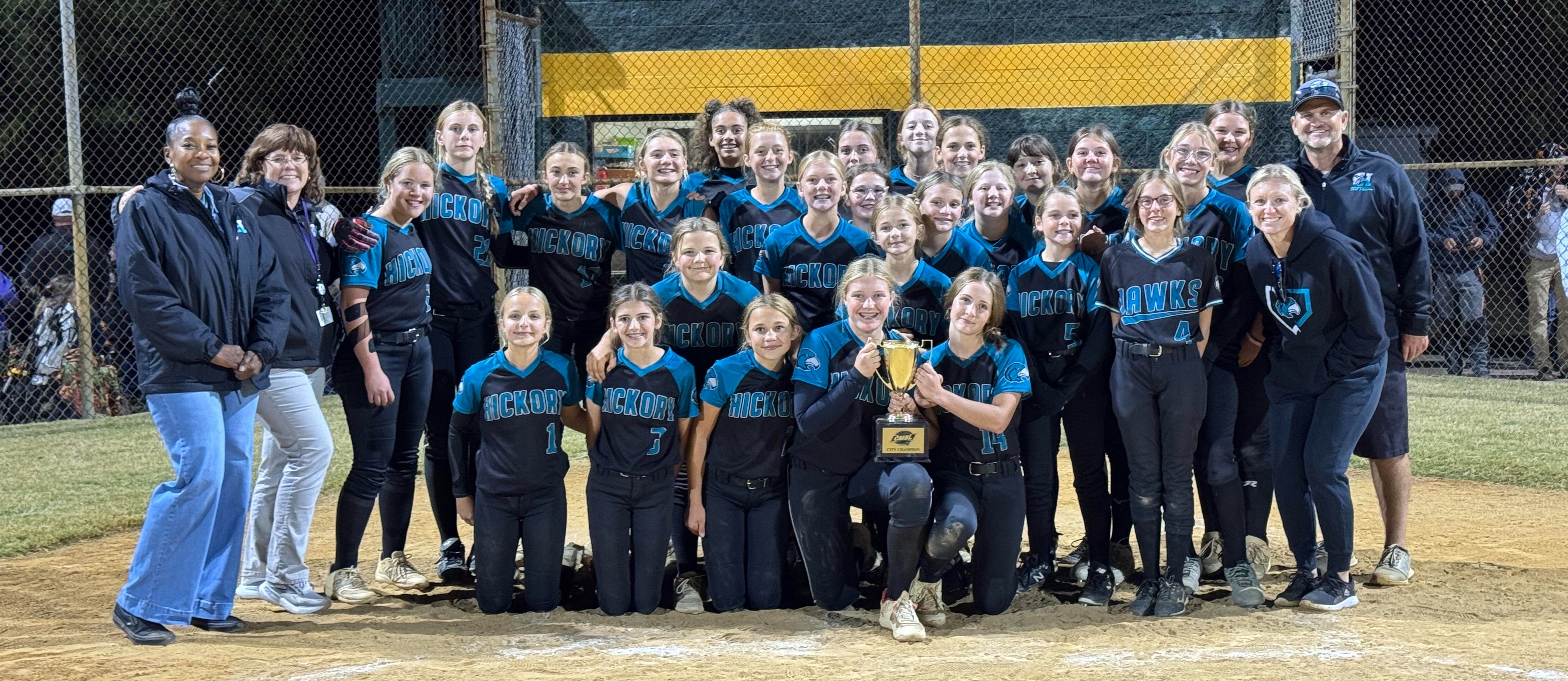 Our softball team won the 2024 CMSL championship!