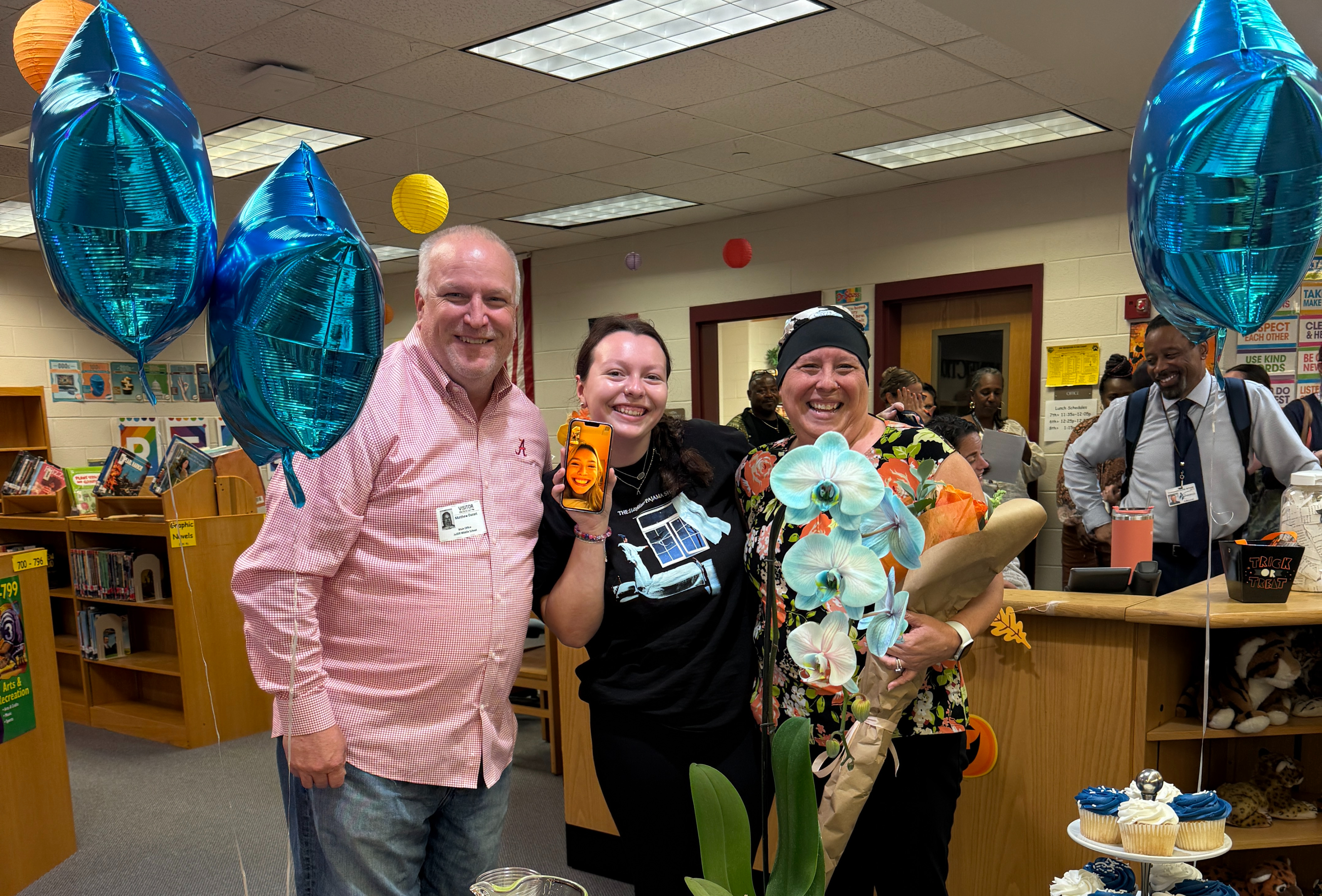 Teacher of the Year 2025 Michelle Durant and her family