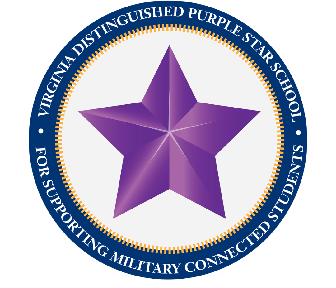 Virginia Distinguished Purple Star School for Supporting Military Connected Students - 2023-2024 Renewal