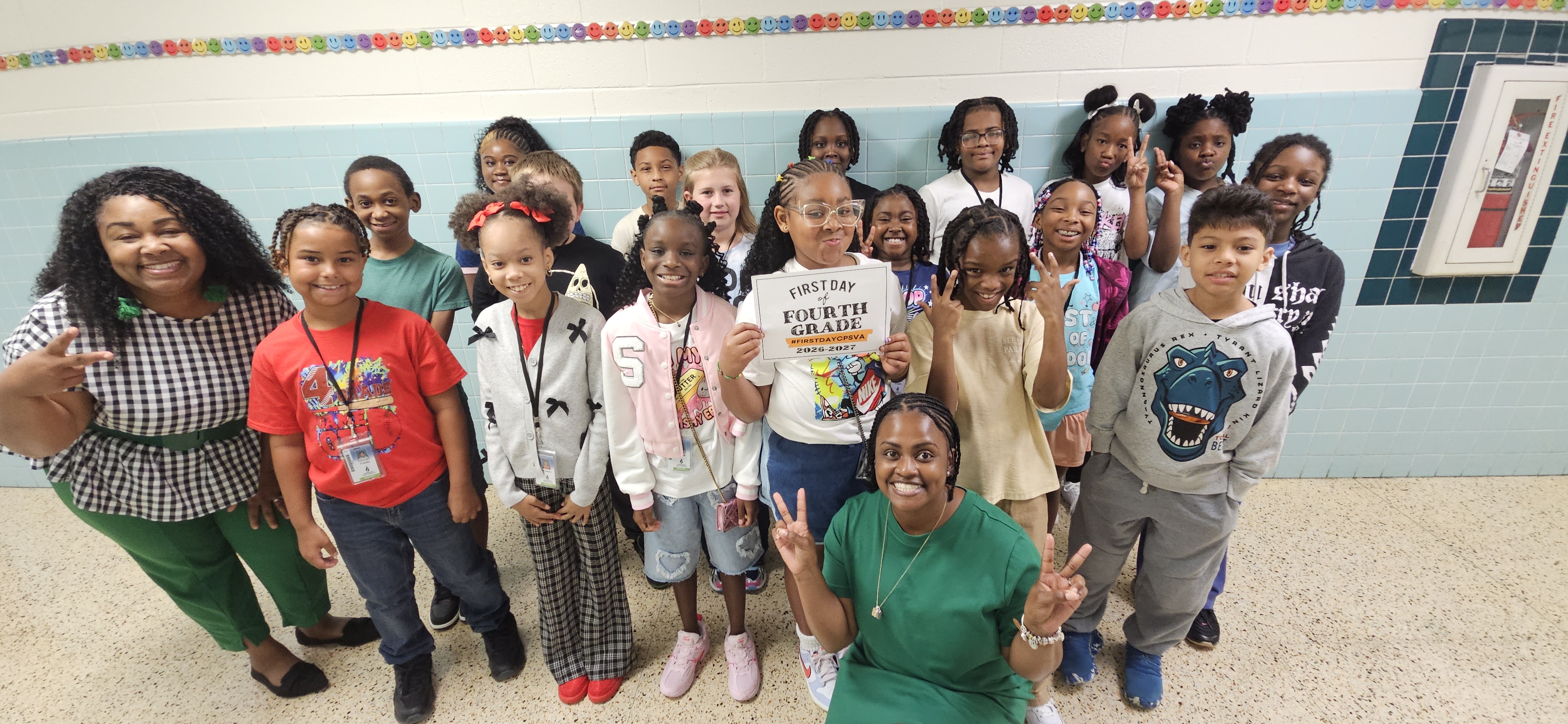 first day of school Ms. Clark's class