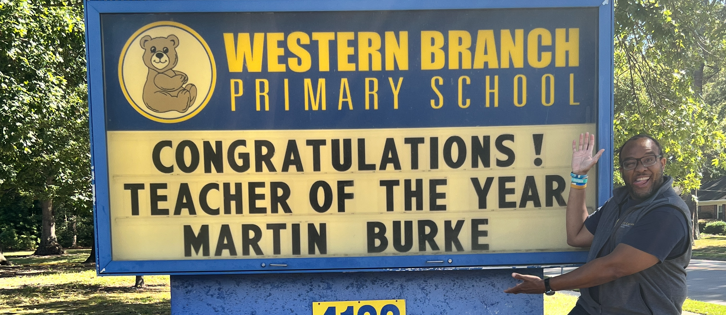 Teacher of  the Year Mr. Burke