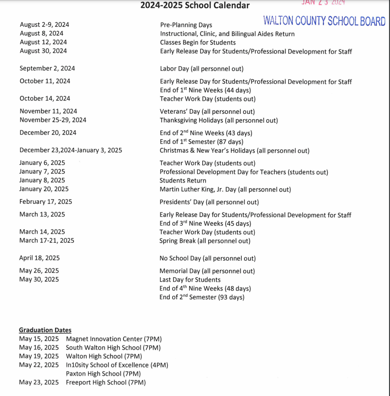 School District Calendar