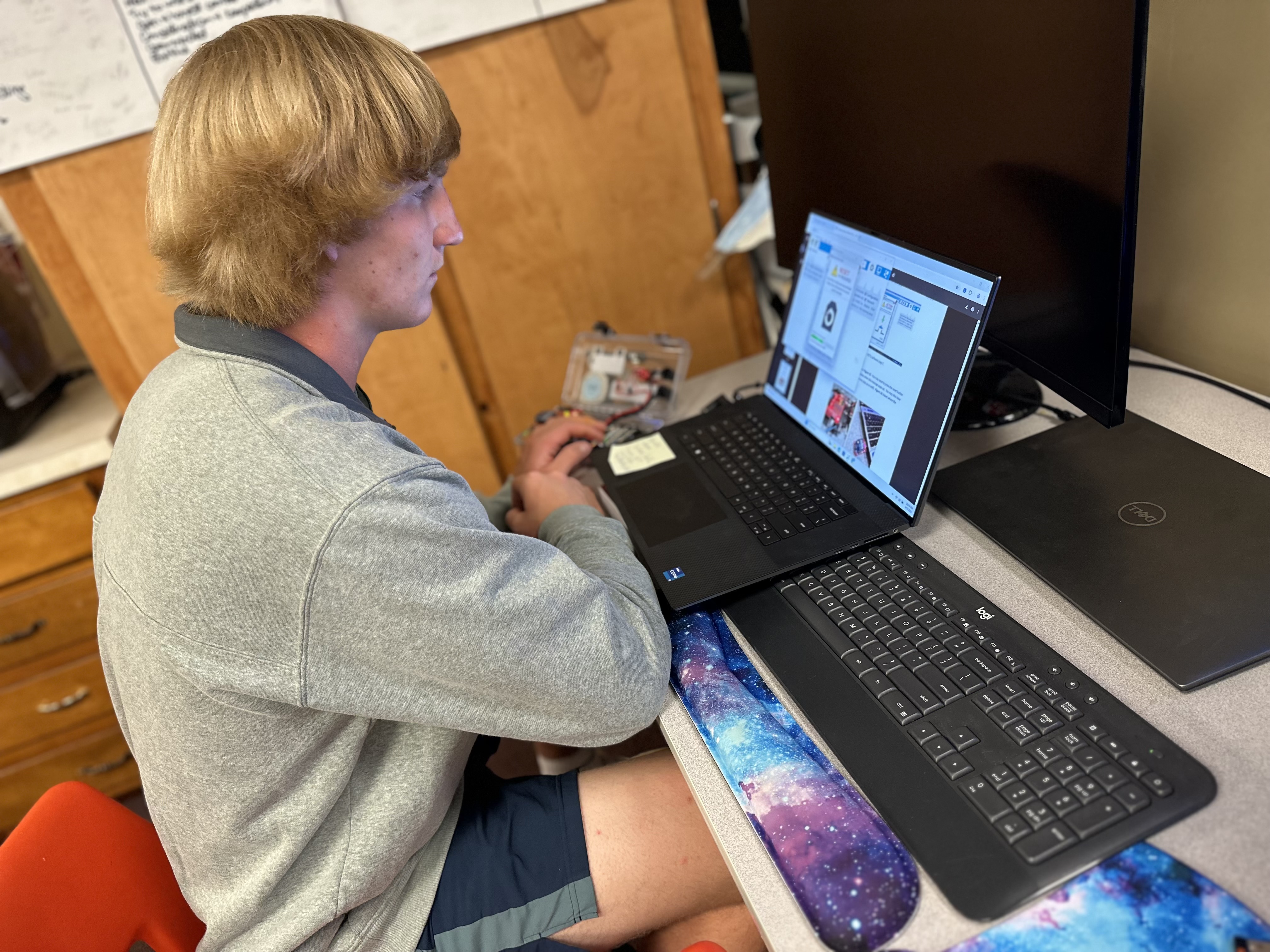Cade working on real-world application with SeaSense