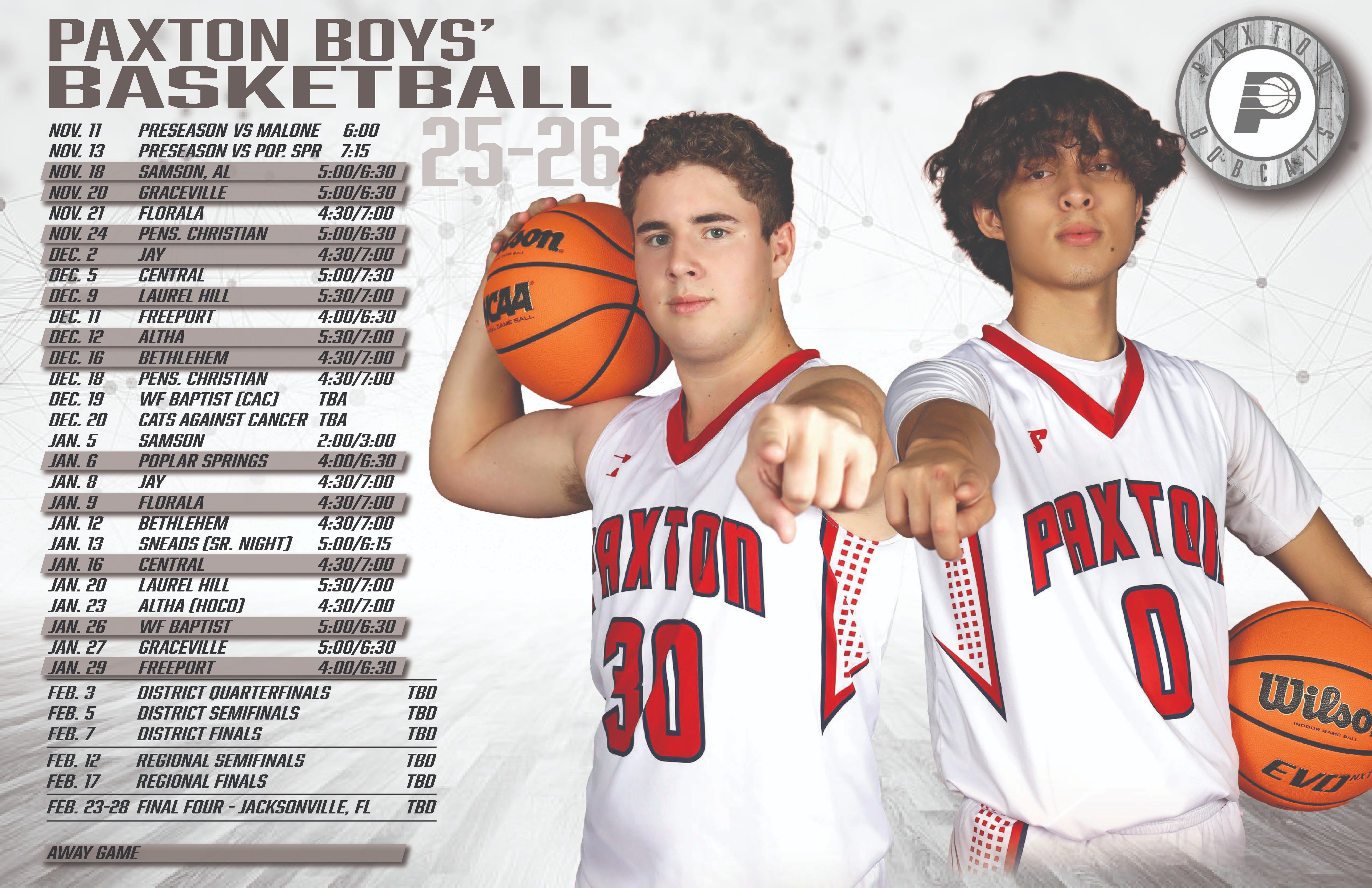 2526 Bobcat Basketball Schedule