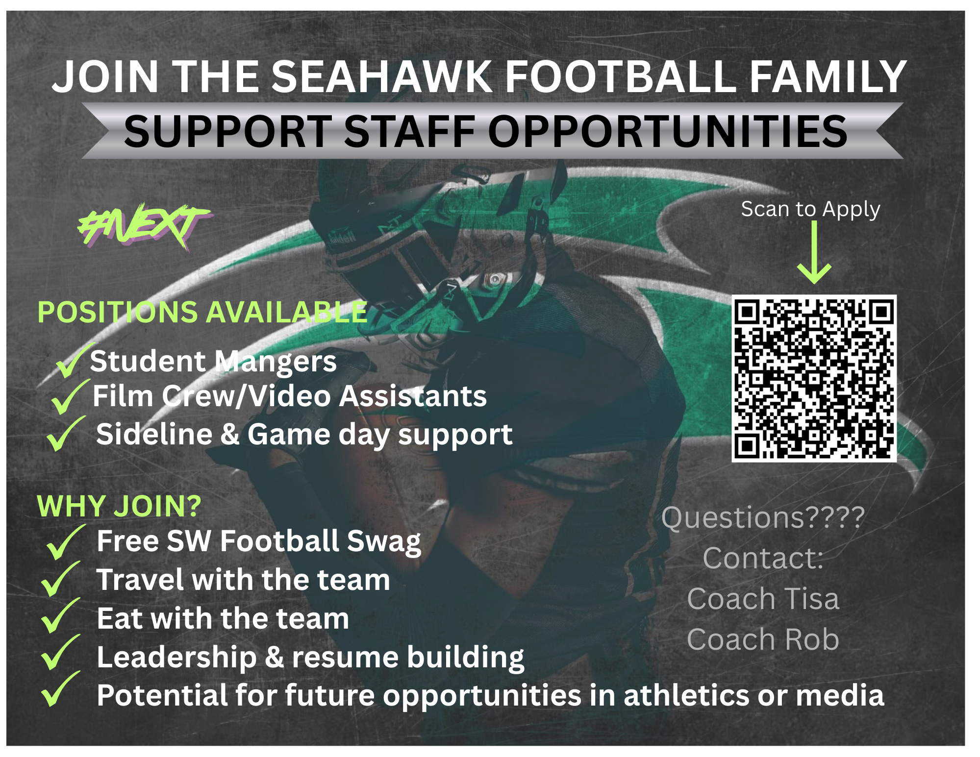 Support Staff Needed