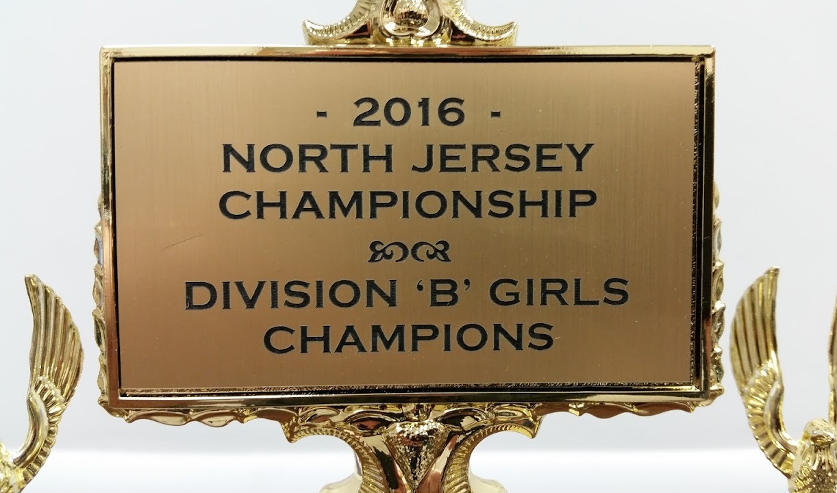 2016 - NORTH JERSEY CHAMPIONSHIP DIVISION 'B' GIRLS CHAMPIONS