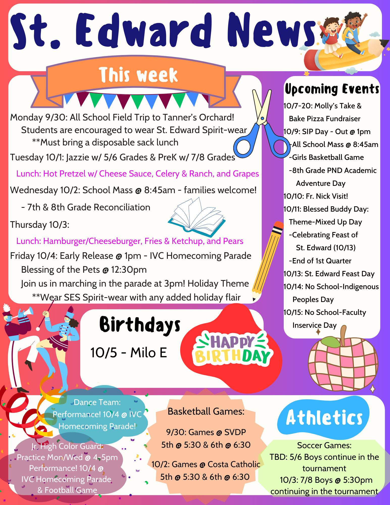 School Newsletter 9-29-2024