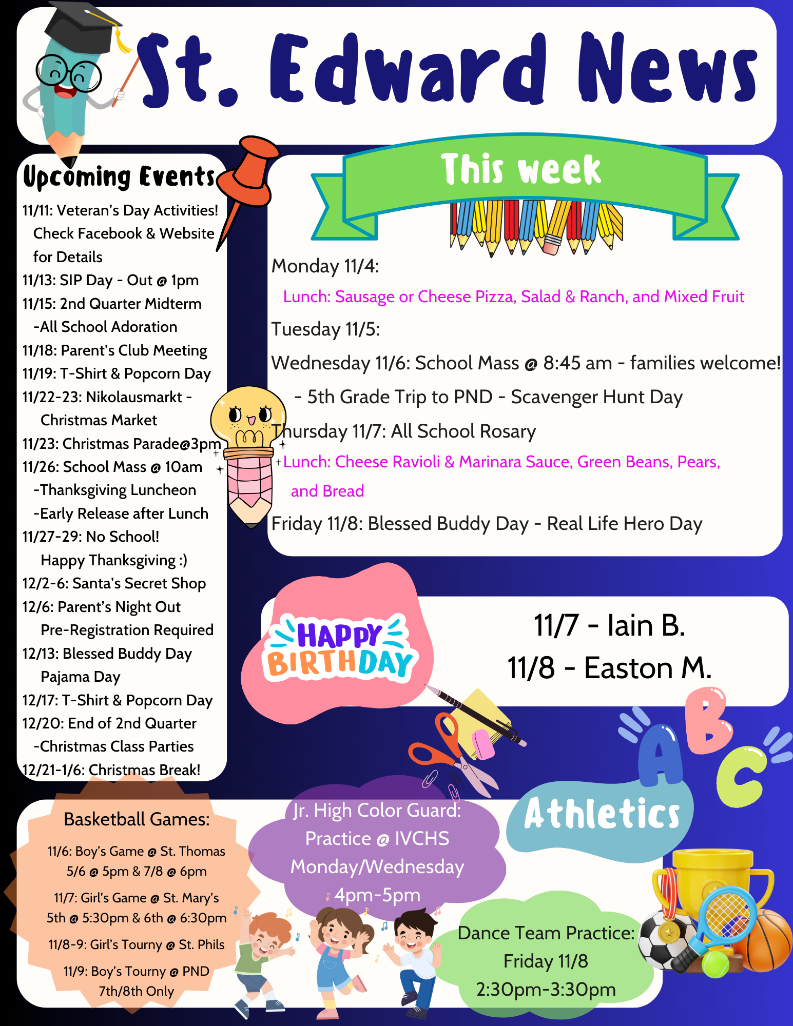 School Newsletter 11-4-2024