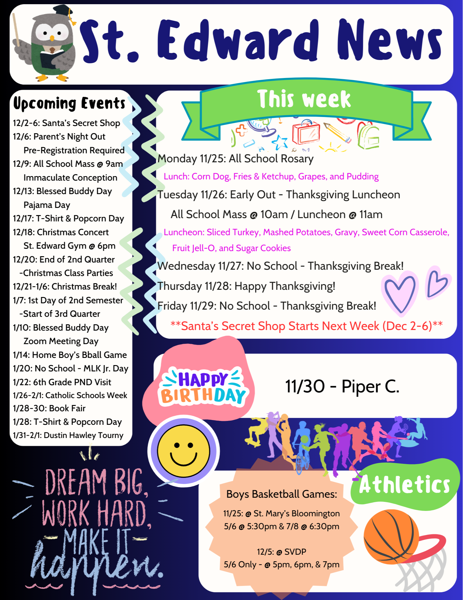 School Newsletter 11-24-2024